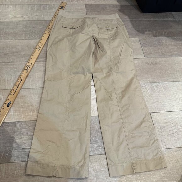 TALBOTS 10 PETITE WOMENS TAN PULL ON KHAKI TAN PANTS - Picture 9 of 10